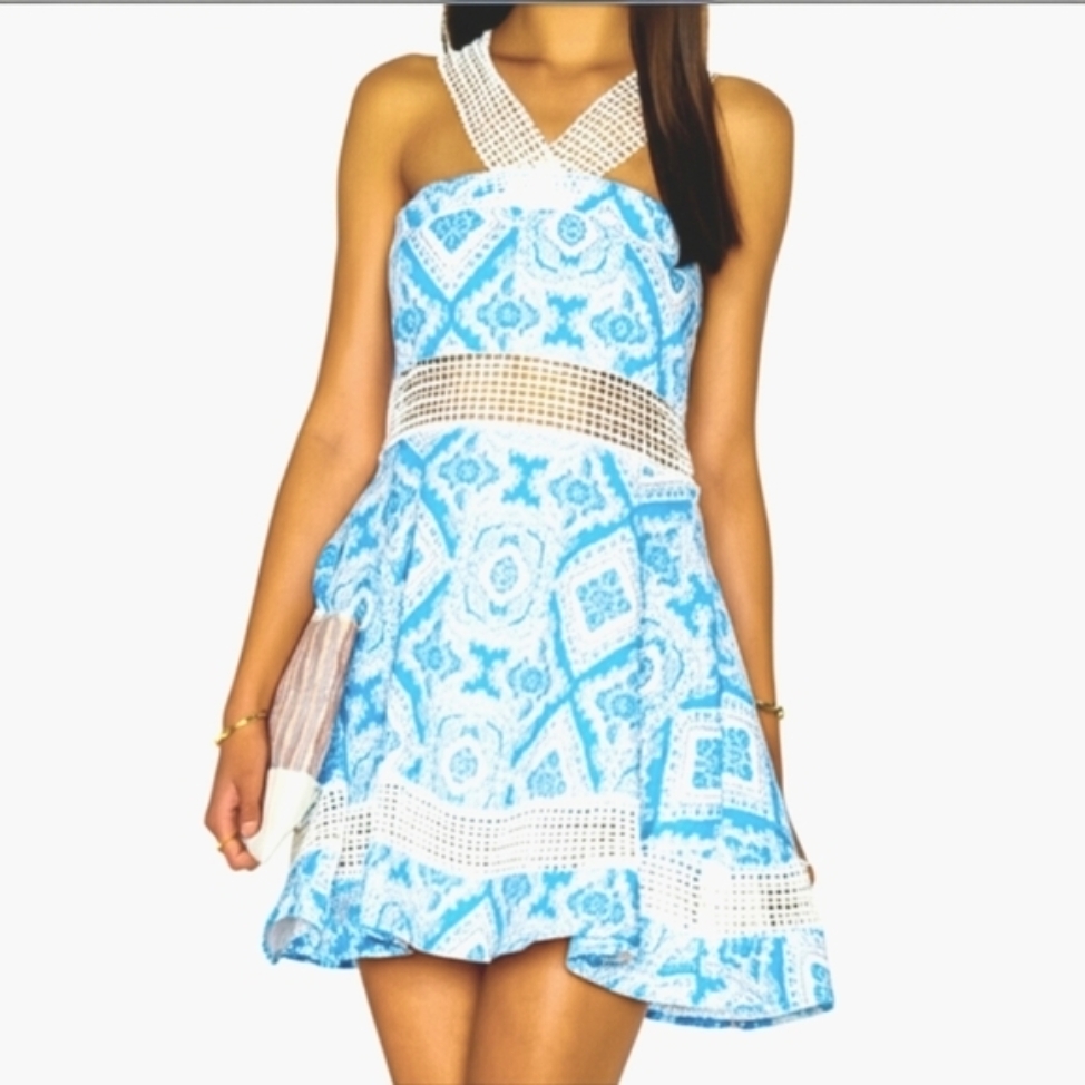 Lucca Couture Blue Mini Dress